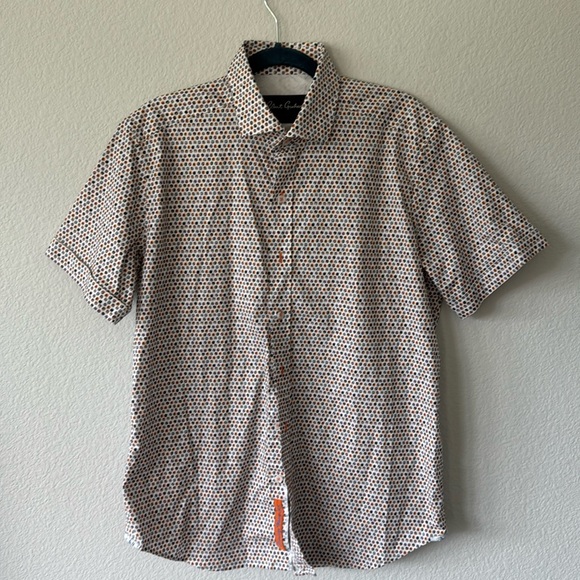 Robert Graham Tailored Fit Print‎ Button Down Shirt  Luxury Size L - Picture 1 of 6